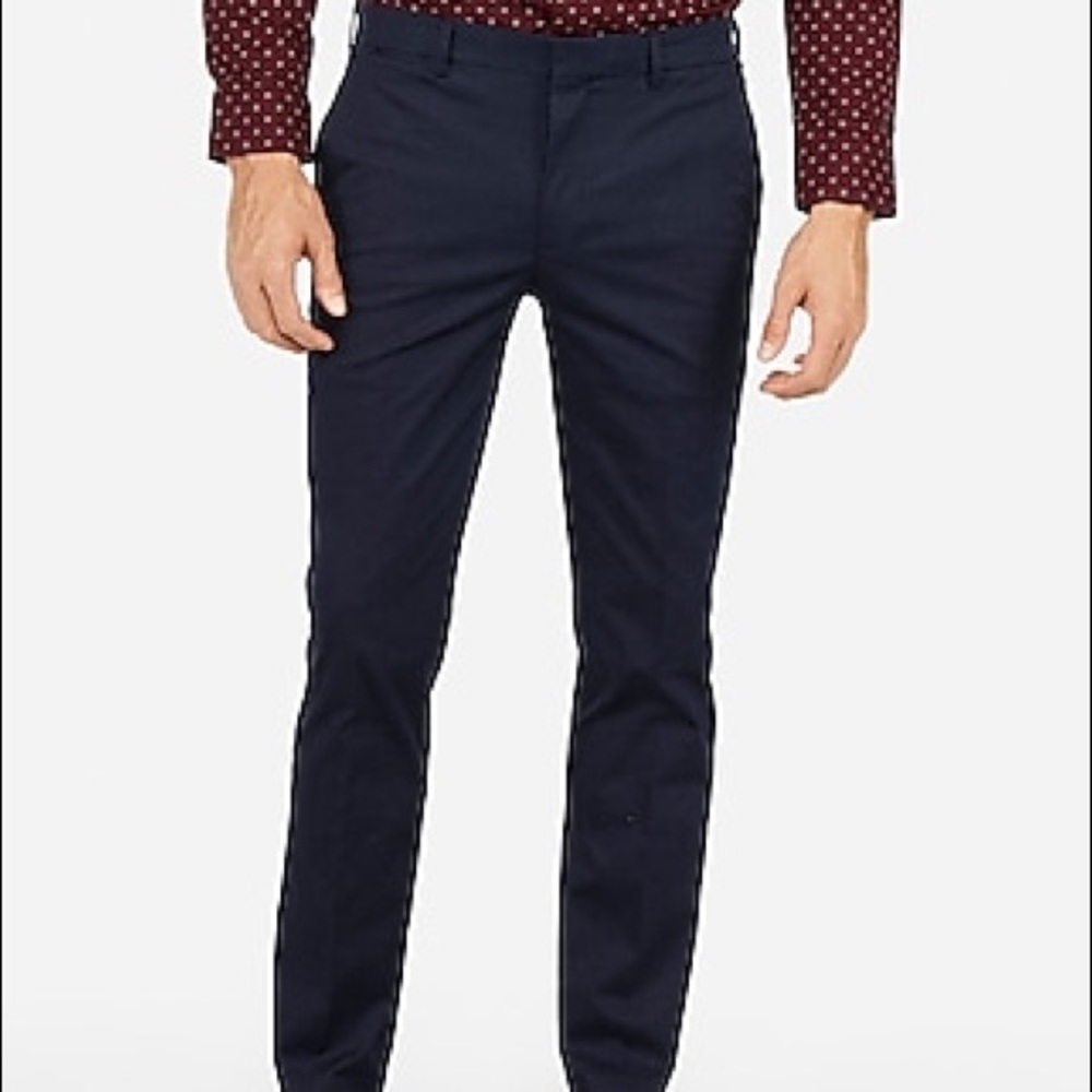Express Men’s Navy Extra Slim Dress Pants 30x34